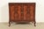 Romweber Antique French Provincial Louis XV Flame Mahogany Buffet Server or Bar Cabinet, Newly Refinished For Sale - Image 12 of 12