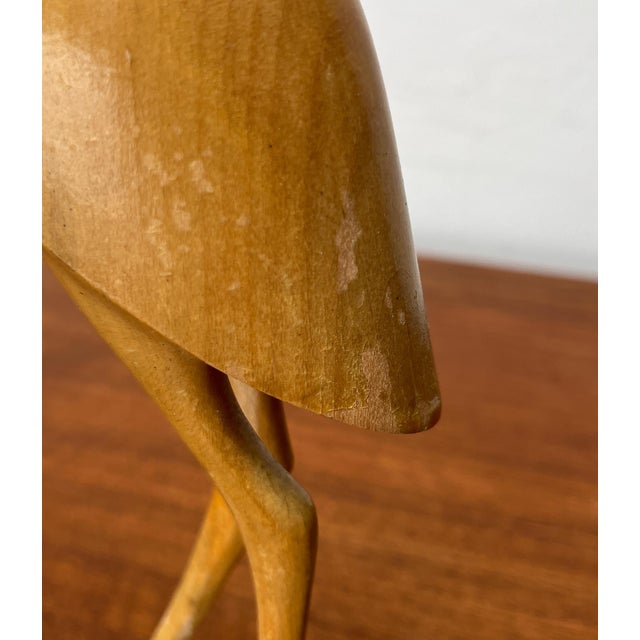 Mid-Century Wooden Flamingo Figurine, 1960s For Sale - Image 14 of 17