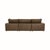 2020s Cali Brown Leather Modular Sofa For Sale - Image 5 of 8