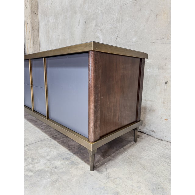 Modern Jiun Ho Montresor Sideboard - Oak, Cinnamon Brass Accents For Sale - Image 3 of 11