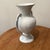Vintage White Paint on the Brass Neoclassical Amphora Vase W/Scroll Handles Signed For Sale - Image 12 of 12