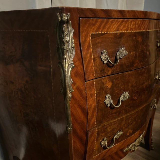 Wood Louis XV French Style 19th Century Bombe Chest For Sale - Image 7 of 12