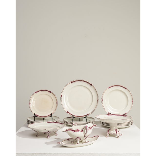 Ceramic 1900 - 1909 France White Porcelain Dinnerware Set For Sale - Image 7 of 18