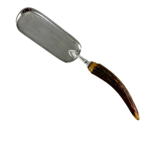 Atkin Brothers Sheffield England Estate Stag Horn Handle & Silver Plate Table Crumber