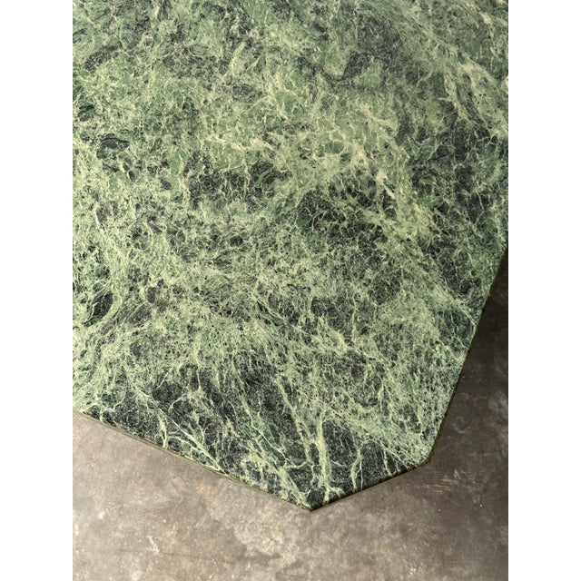Verde Alpi Marble Coffee Table, Italy, 1970s For Sale - Image 10 of 18
