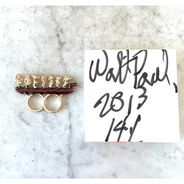 Abstract Expressionism Paul McCarthy Walt Paul Store, Ws Souvenirs Seven Dwarves Double Ring, Made in 2013- Signed Box For Sale - Image 3 of 6