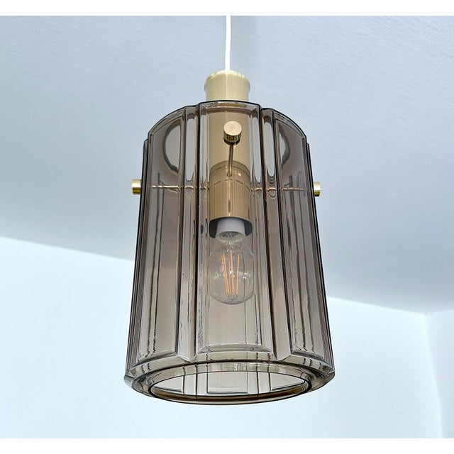 Vintage Pendant Lights in Glass from Glashütte Limburg, 1970s, Set of 2 For Sale - Image 9 of 18