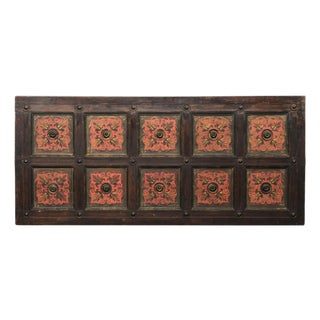 Early 20th Century Italian 6.5 Ft Long Paneled Wall Plaque For Sale