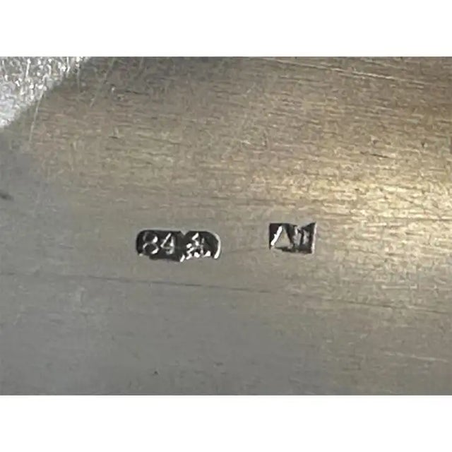 Antique Engraved 84 Silver Niello Tobacco Case Box, 1886 For Sale - Image 11 of 11