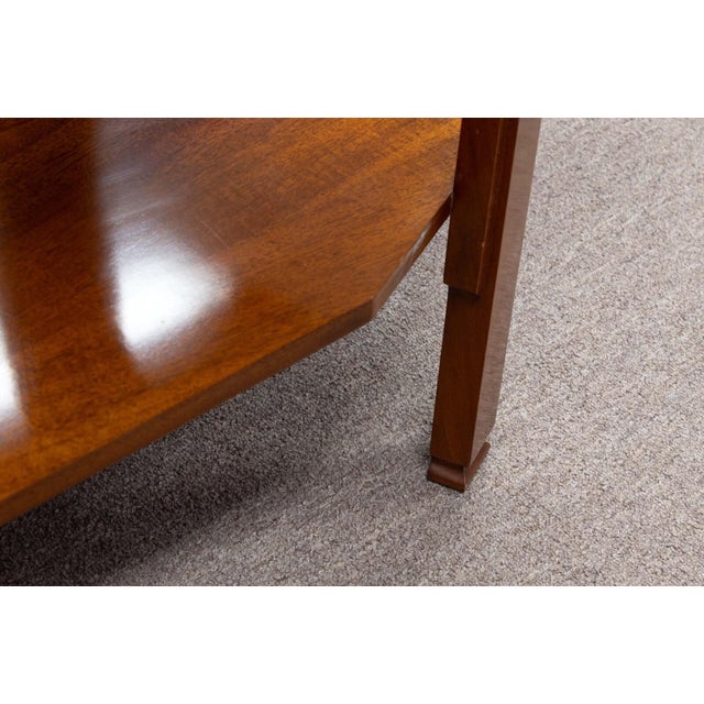 Wood Art Deco Style Wooden Console Sofa Foyer Table For Sale - Image 7 of 8