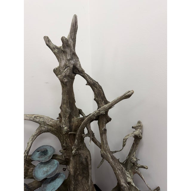 Vintage Copper and Driftwood Naturalistic Fountain For Sale - Image 10 of 17