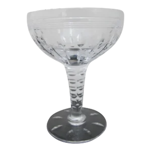 Stuart England Crystal Oleta 4 5/8" Tall Sherbet Champagne Coupe Saucer Glass