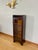 Antique Edwardian Arts & Crafts Narrow Glazed Bookcase C. 1910 For Sale - Image 17 of 18