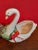 Christmas Pottery Wreath Ribbon Swan Vase For Sale In Fayetteville, AR - Image 6 of 6