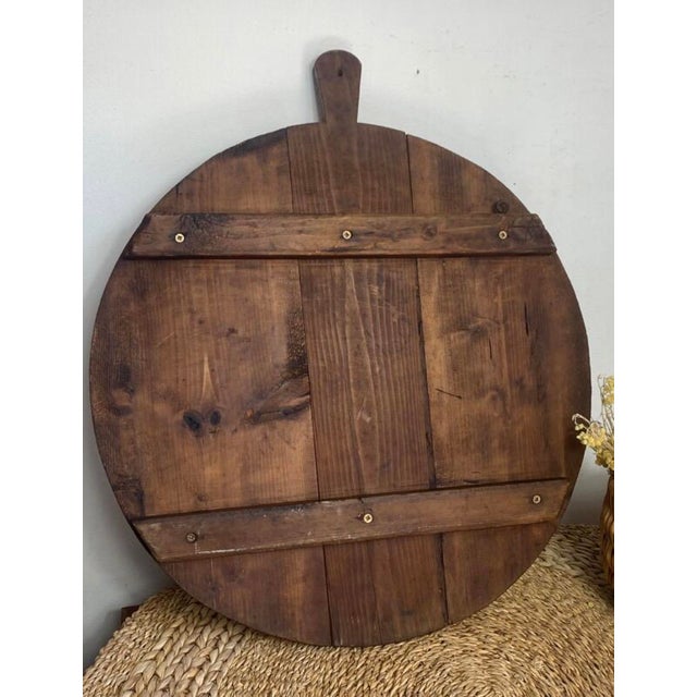 Rustic Wooden Serving Board, 1890s For Sale - Image 9 of 16