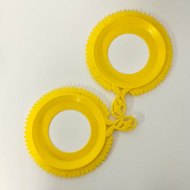 1960s Mid-Century Boho Chic Picnic Paper Plate Holders - Set of 8 For Sale - Image 4 of 13