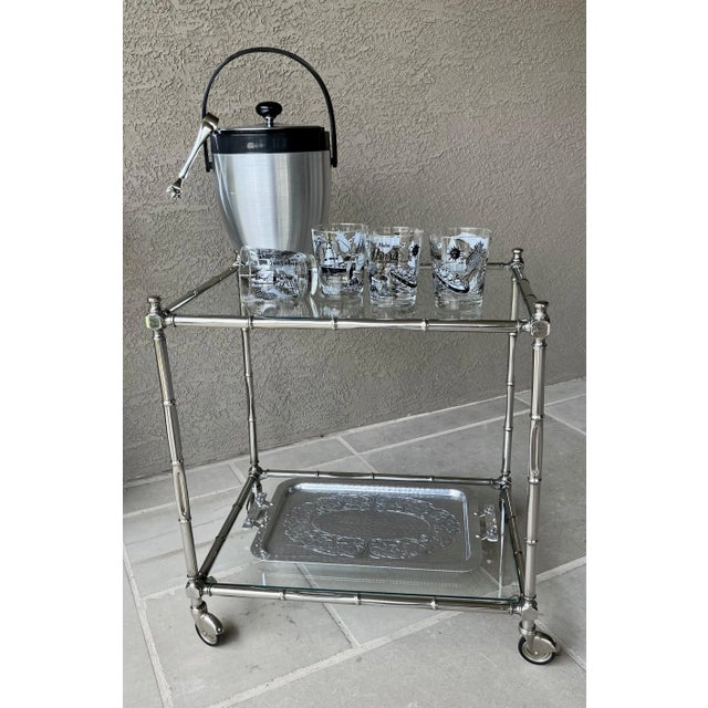 Circa 1980 “Aloha Hawaii”-Themed Lowball Glasses Attributed to Federal Glass – Set of 4 For Sale - Image 18 of 18