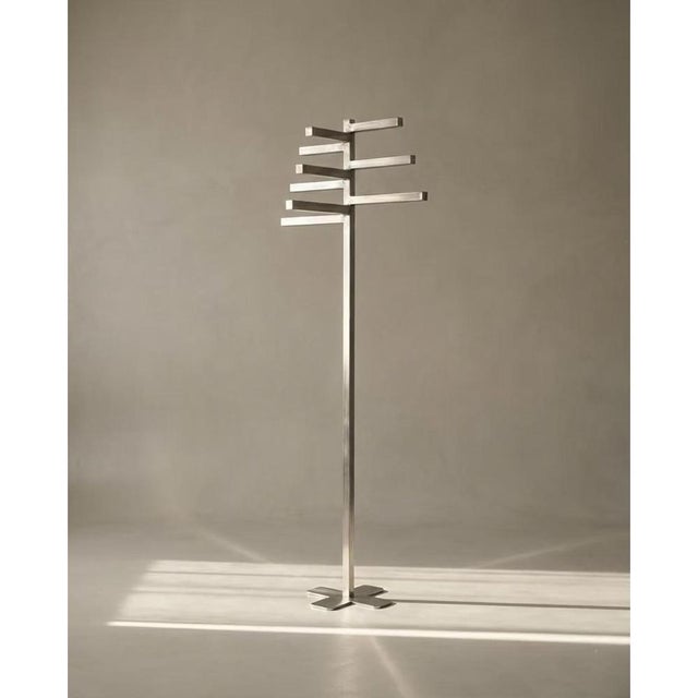 Contemporary All Directions Coat Hanger in Stainless Steel by Metalmorphosis Studio For Sale - Image 3 of 8