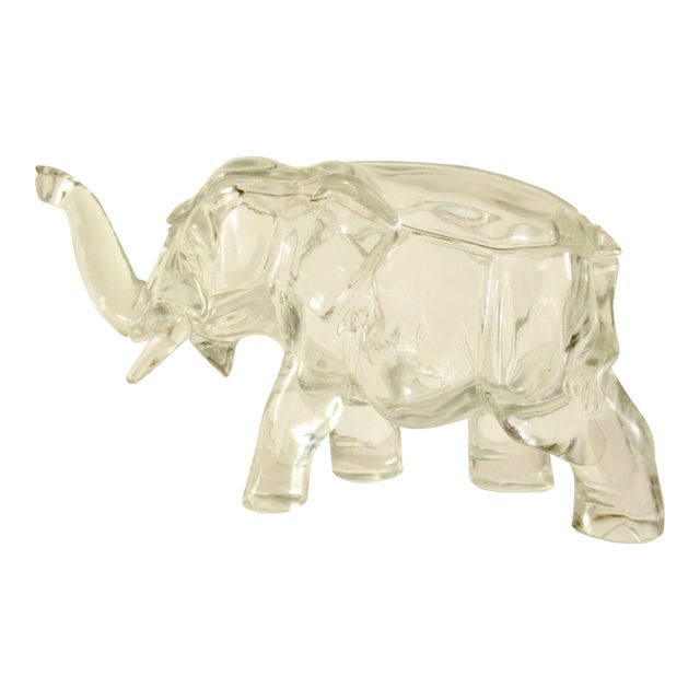 Elephant Shaped Decorative Jar/Container For Sale