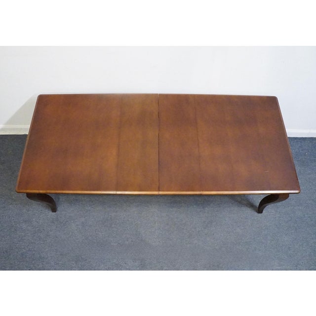 Bassett Furniture Cherry Traditional American Empire Style 84" Dining Table 4469-3660 For Sale - Image 9 of 11