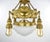 1900s Art Nouveau Brass Vienna Chandelier For Sale - Image 4 of 5