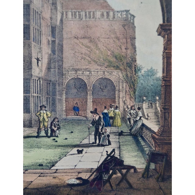 Joseph NashA Pair of Framed 19th Century Colored Lithographs of Tudor Scenes by Joseph Nash, 1839-1849 For Sale - Image 12 of 12