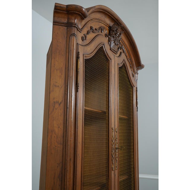 Brown Don Rousseau Attributed Country French Walnut Corner Cabinet For Sale - Image 8 of 15