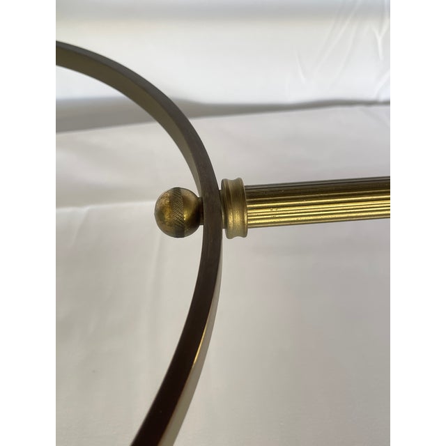 Black Glass & Gallery Cocktail Table Attributed to Maison Jansen, 1940 For Sale - Image 17 of 18