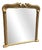 Large Antique English Top Gilt Overmantle Mirror For Sale