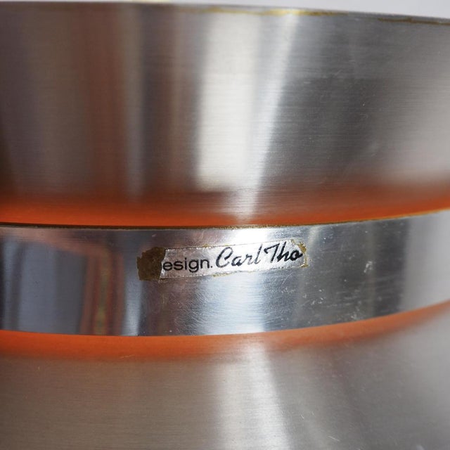 Silver Vintage Pendant Lamp by Carl Thore for Granhaga Metallindustri, Sweden, 1970s For Sale - Image 8 of 9