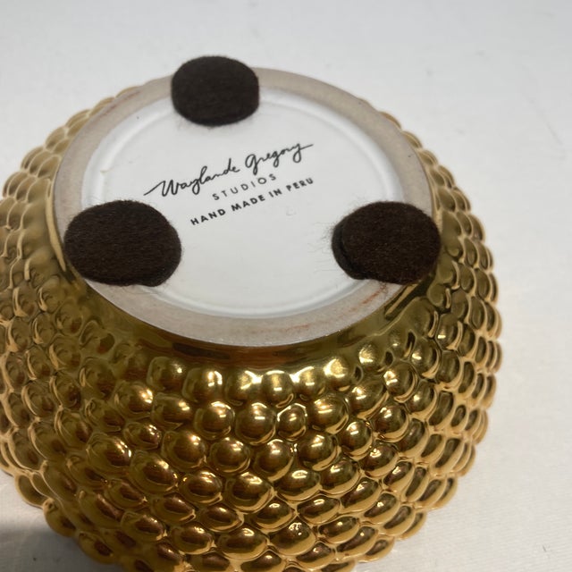 Contemporary Contemporary Decorative Gold Bowl For Sale - Image 3 of 5