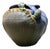 Ephraim Faience 2006 Hand Made Art Pottery Green Turtle Blue Ceramic Vase For Sale