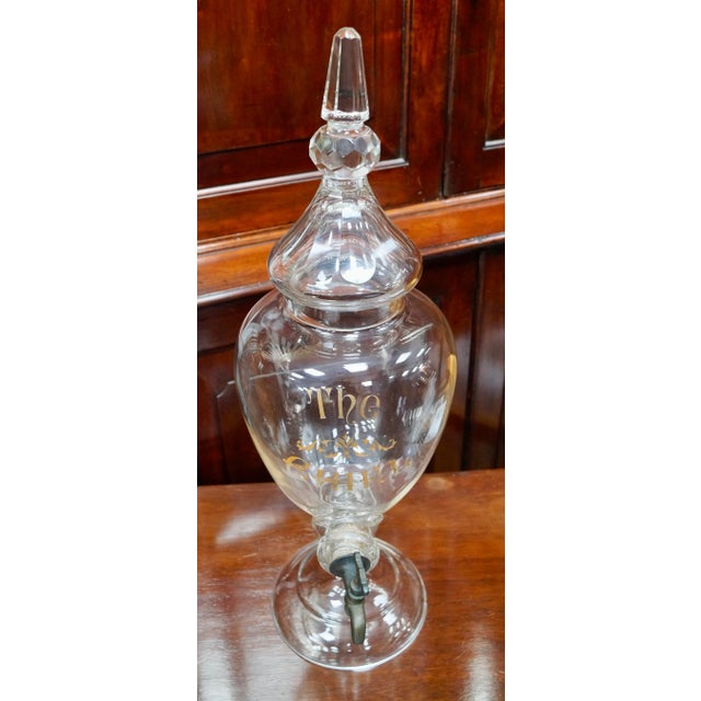 Large Antique Crystal Whiskey Dispenser, 1870 For Sale - Image 3 of 8