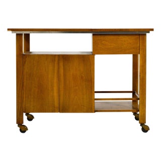 John Widdicomb Bar Cart / Server with Expanding Top For Sale