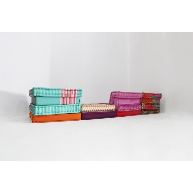 Pink Mah Jong Sofa by Hans Hopfer and Kenzo Takada for Roche Bobois, 1970s, Set of 11 For Sale - Image 8 of 16
