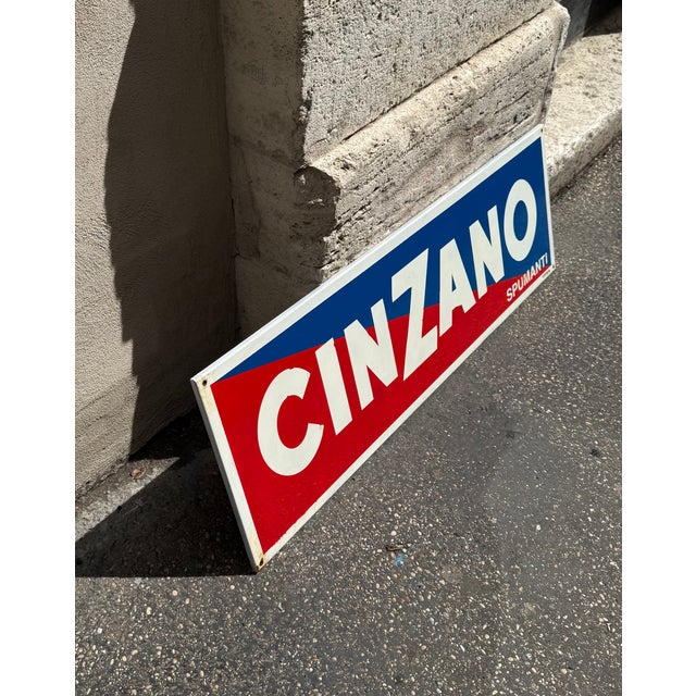 Mid-Century Modern Vintage Cinzano Sign, 1960s For Sale - Image 3 of 7