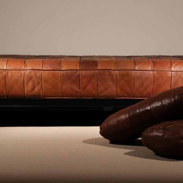 Brown DS-80 Daybed in Cognac Patchwork Leather from de Sede, 1970s For Sale - Image 8 of 18