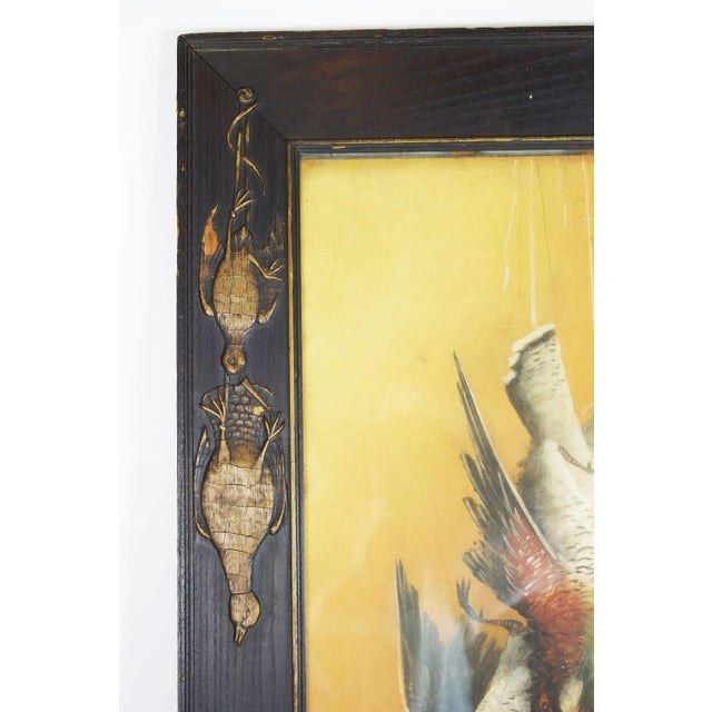 Antique Chromolithograph of Hanging Gamebirds For Sale - Image 4 of 11