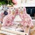 Pink Pink Floral Staffordshire Style Spaniel Dog Figurines - a Pair For Sale - Image 8 of 8