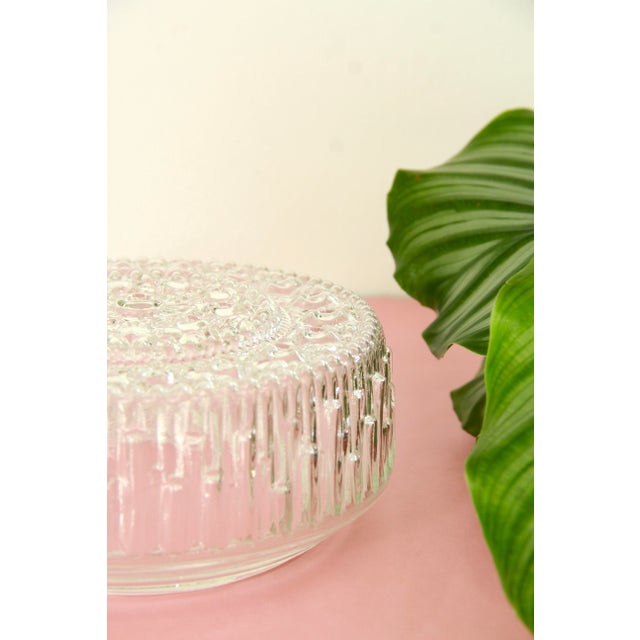 Mid-Century Glass Wall / Ceiling Lamp, Italy, 1950s For Sale - Image 7 of 16