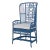 Riviera Rattan Desk Chair, Navy For Sale