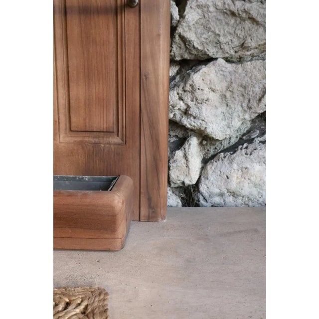 Antique Art Deco Walnut Coat Rack, 1950s For Sale - Image 9 of 13