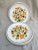 Vintage 60's Set of 4 Gingham Garden Dinner Plates. Throw back to the 70's with these fun plates in a sunflower pattern....