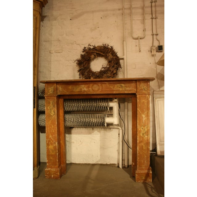 Antique Wood Fireplace Mantle, 1850s For Sale - Image 4 of 18