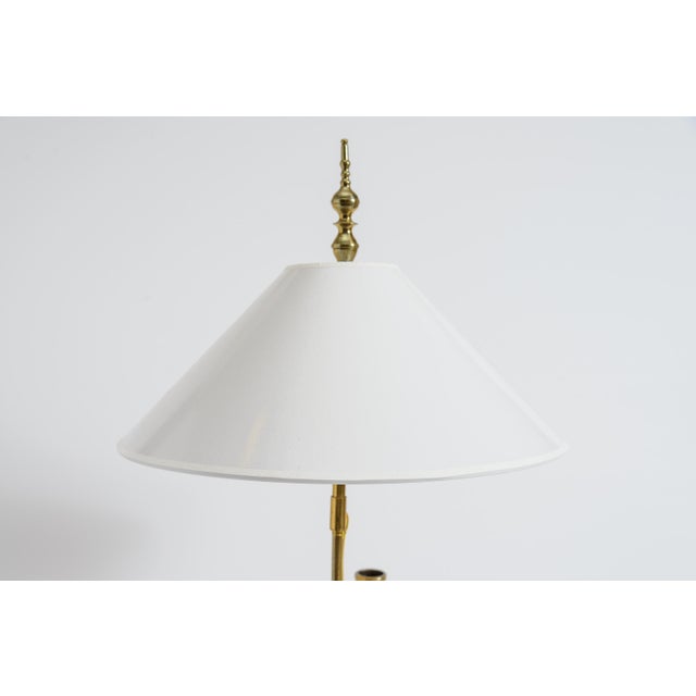 1960s French Neoclassical Style Bronze Candlesticks Desk Lamps - a Pair For Sale - Image 4 of 10