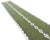 Handmade New Zealand Wool Dhurrie Runner, Olive Green and Cream Geometric Runner Rug- 3'x8' For Sale - Image 11 of 13