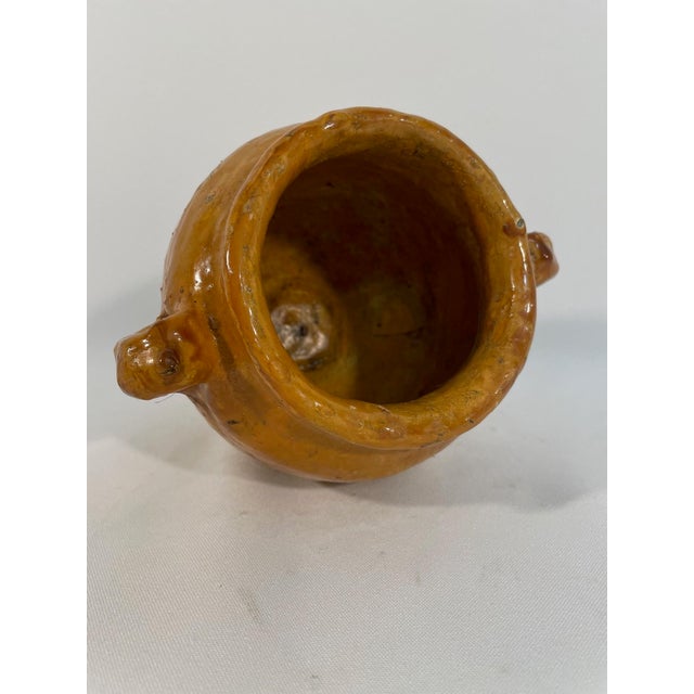 Rare 1890s Petite Glazed Earthenware French Confit Pot or Jar For Sale - Image 11 of 17