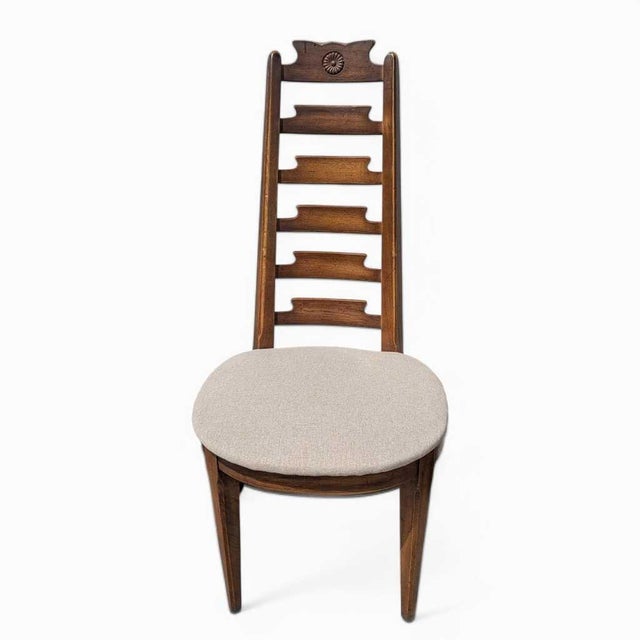 Mid-Century Modern Wooden Dining Chairs Attributed to American Furniture , Set of 6 For Sale - Image 9 of 16