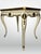 Florentine Hand Painted Gold Shell Detail Tea Table Mid-Century Hoof Foot For Sale - Image 4 of 12