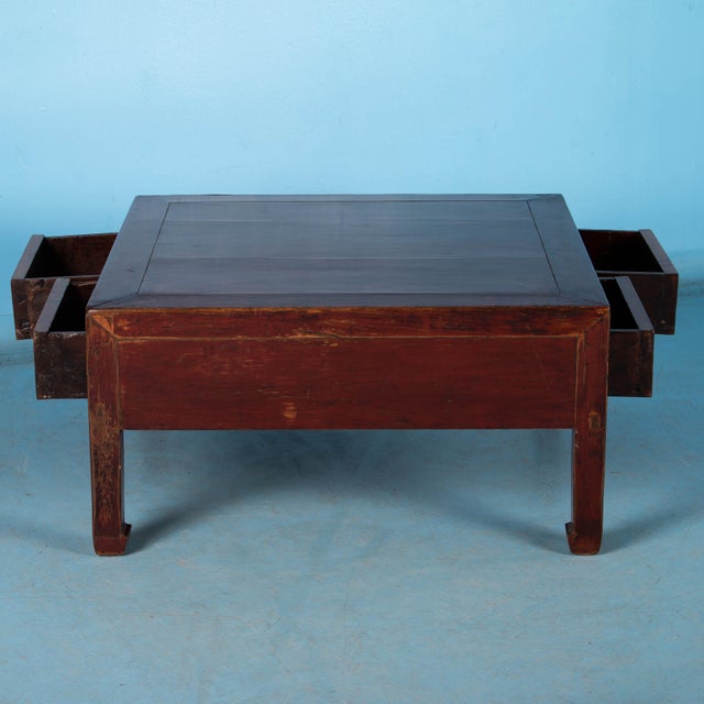 Antique Chinese Red Lacquered Coffee Table Chairish